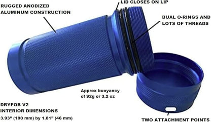 DRYFOB Waterproof PLB or Car Key Container, Holder - Image 2
