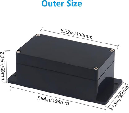 Outdoor Waterproof Junction Box IP67 Project Box ABS Black Electrical Boxes - Image 2