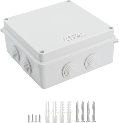LeMotech ABS Plastic Dustproof Waterproof IP65 Junction Box Universal by LeMotech