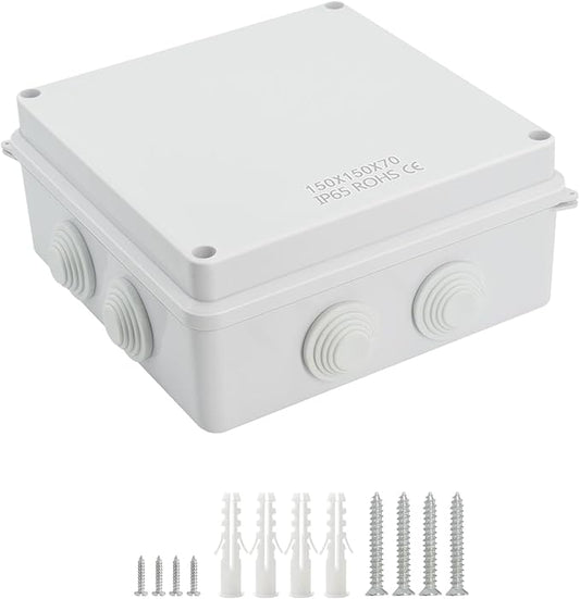LeMotech ABS Plastic Dustproof Waterproof IP65 Junction Box Universal by LeMotech