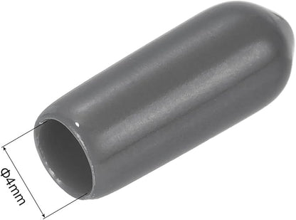 uxcell 20pcs Rubber End Caps 4mm ID Vinyl PVC Round Tube Bolt Cap Cover Screw - Image 3