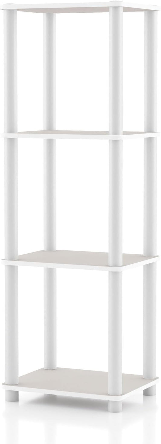 Homes: Inside + Out Apexa Modern 4-Tier Narrow Shelving Units, Collectibles by HOMESInsideOut