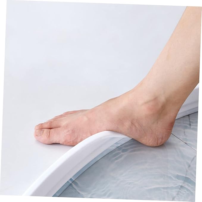 Self-Adhesive Water Retaining Strip Silicone Bathroom Shower Room Strip White - Image 3