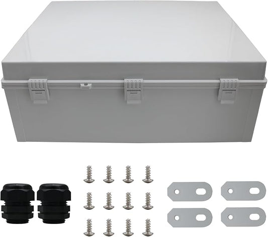 MAKERELE Large Junction Box Waterproof Plastic IP67 Vented Outdoor Enclosure by MAKERELE
