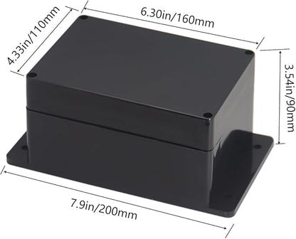 Project Box ABS Plastic Black Electrical Boxes IP65 Waterproof DIY Electronic - Image 2