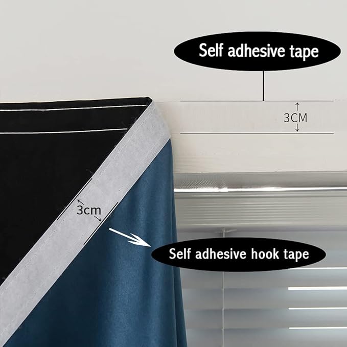 Autohesion Curtains for Windows, Bedroom Blackout Curtains for - Image 8