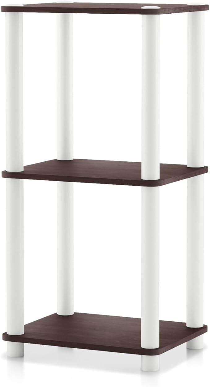Homes: Inside + Out Apexa Modern 3-Tier Narrow Shelving Units, Collectibles by HOMESInsideOut