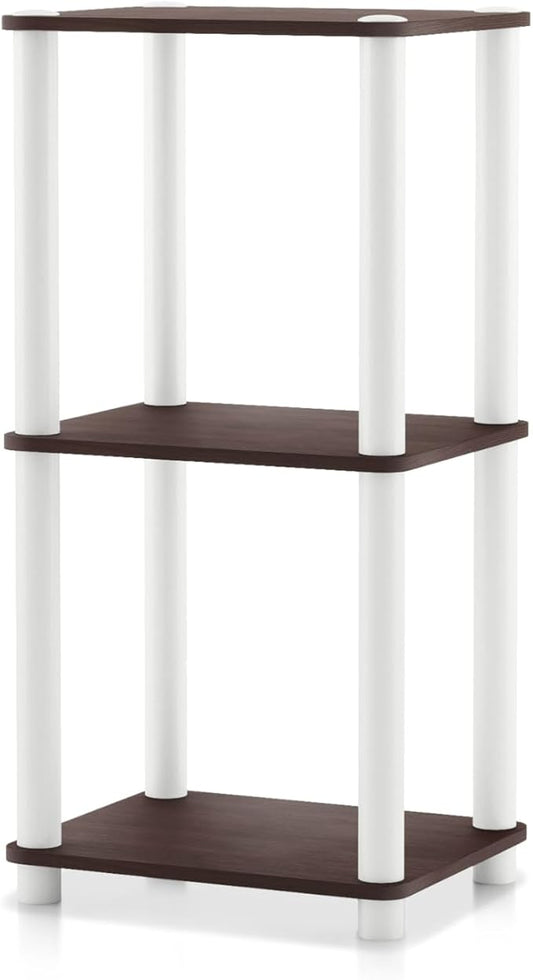 Homes: Inside + Out Apexa Modern 3-Tier Narrow Shelving Units, Collectibles by HOMESInsideOut