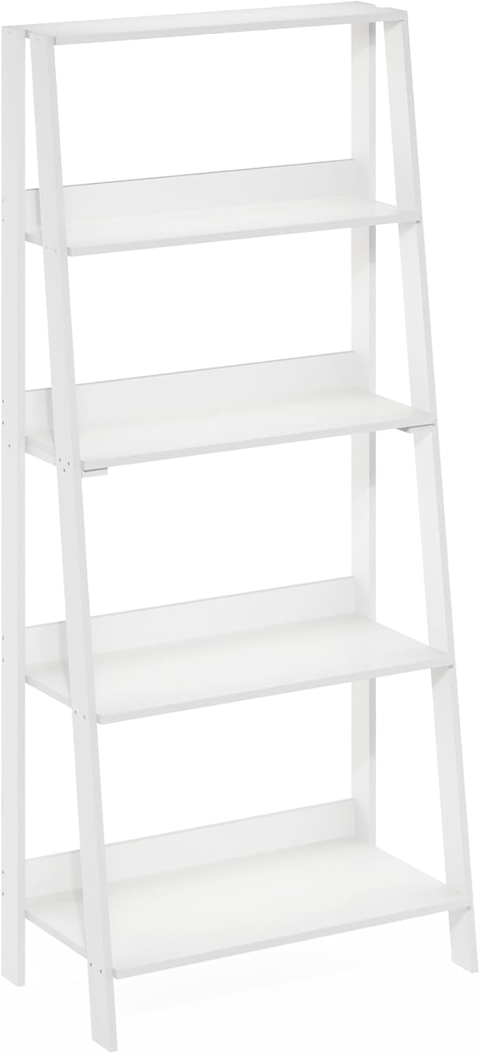 Furinno Ladder Book Shelf, 5-Tier Ladder Shelf, Display Storage Shelves - Image 6