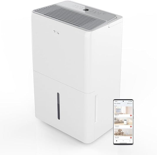 TCL 3000 Sq. Ft. Smart Dehumidifier, Energy Star Most Efficient, Ultra-Compact by TCL