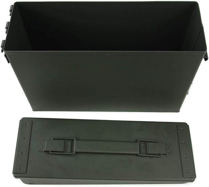 GUGULUZA Metal Ammo Can 30/50 Cal, Lockable Bullet Storage Case, Waterproof & - Image 6