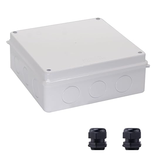 Junction Box Dustproof Waterproof IP65 ABS Plastic Electrical Boxes, Indoor & by LuSumtly
