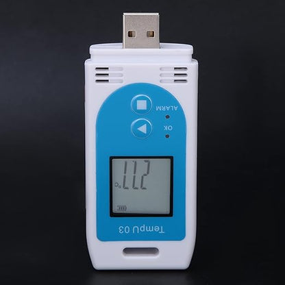 Temperature Humidity Data Logger, USB Digital Temp Recorder Humidity Logger - Image 9