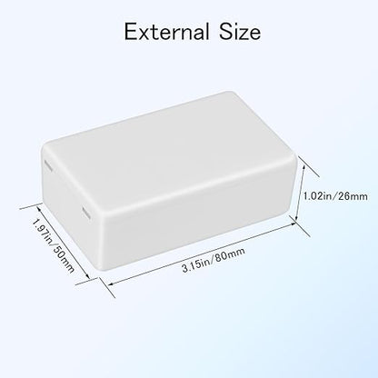 Project Box 8 Pieces Electrical Box Small Junction Box ABS Plastic Enclosure - Image 3