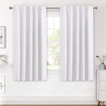 H.VERSAILTEX White Curtains Thermal Insulated Window Treatment Panels Room by HVERSAILTEX