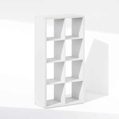 Furinno Simple Cube Storage Organizer, 8-Cube Display Shelf, Open Back Shelving - Image 6