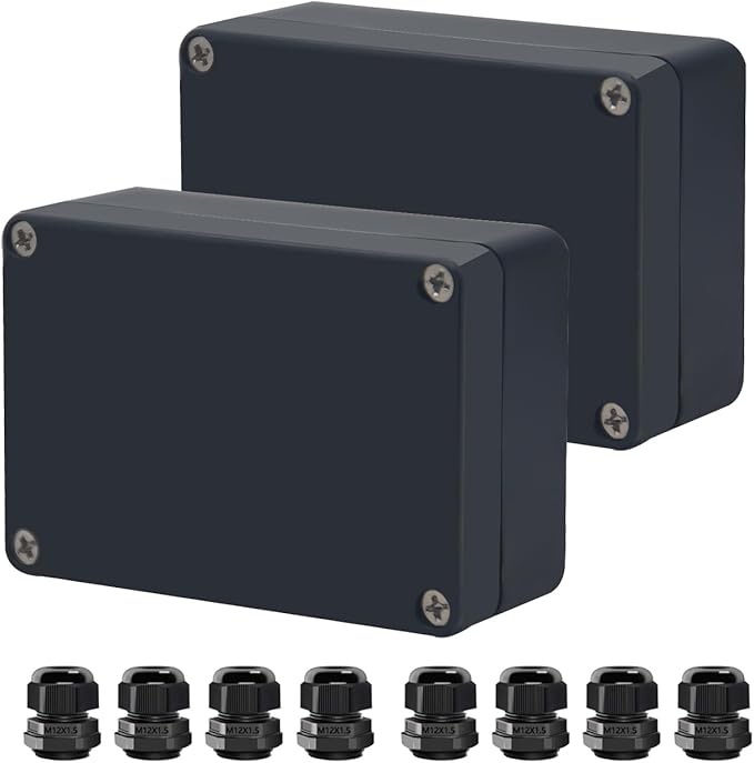 Project Box ABS Black Electrical Boxes IP67 Outdoor Waterproof box Electronic - Image 2