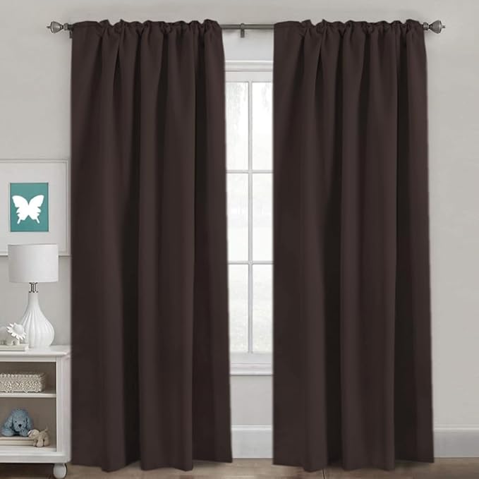 H.VERSAILTEX Blackout Curtains Thermal Insulated Window Treatment Panels Room - Image 2