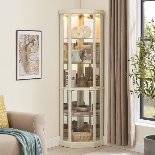 Elegant Corner Curio Cabinet by ALYIAMXL