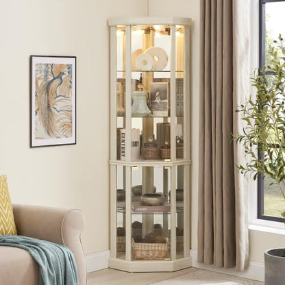 Elegant Corner Curio Cabinet by ALYIAMXL
