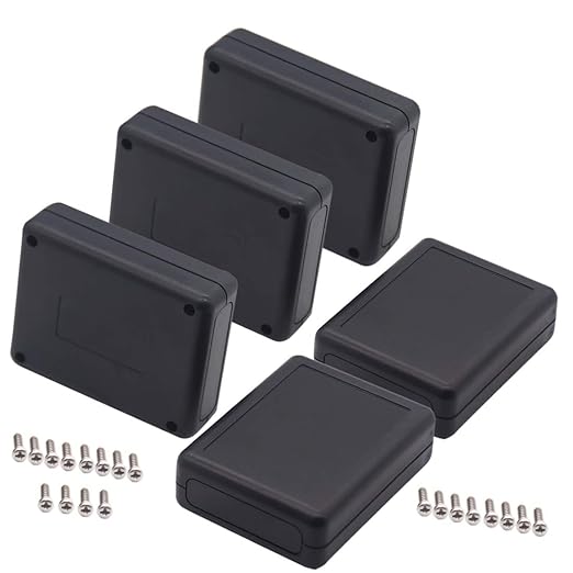 Zulkit 5 Packs Project Boxes ABS Plastic Electrical Project Case Power Junction by Zulkit