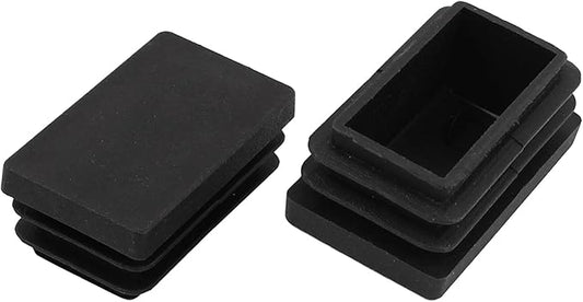 METALLIXITY Rectangle End Caps 2Pcs, Plastic Rectangle Tube Inserts Threaded by METALLIXITY