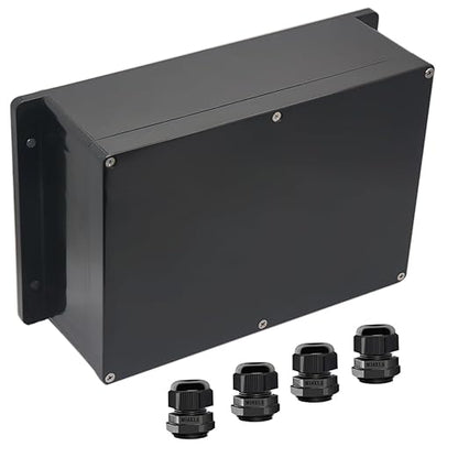 Junction Box IP65 Waterproof ABS Plastic Electrical Project Case Power Junction by Otdorpatio