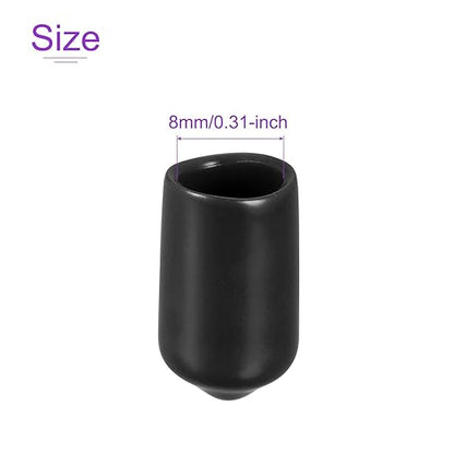 DMiotech 20 Pack 5/16" ID Black Screw Thread Protectors Rubber End Caps Bolt - Image 4