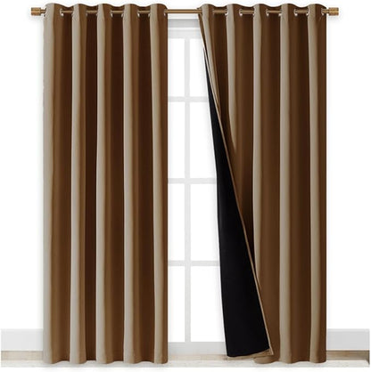 NICETOWN Full Shade Curtain Panels, 70 x 84 inch, Pair of Energy Smart & Noise - Image 2
