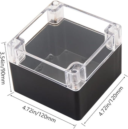Project Box IP65 Waterproof Junction Box ABS Plastic Black Electrical Boxes DIY - Image 2