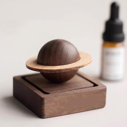 Wood Essential Oil Diffuser, Planet Walnut Aroma Therapy, Passive Diffuser - Image 7