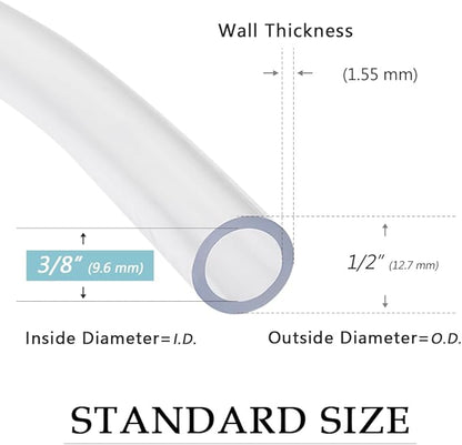 DAVCO 3/8" ID - 100 ft Clear Vinyl Tubing, Low Pressure Flexible PVC Tube - Image 3