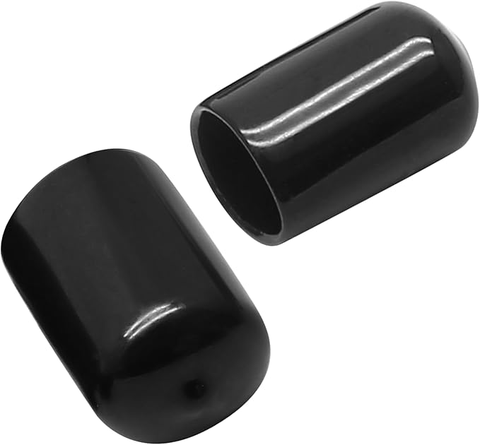 24 Pcs Round Rubber End Caps, 5/8" ID Vinyl Flexible Screw Thread Protectors - Image 6