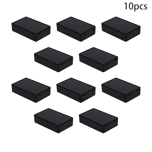 Fielect 10Pcs Dustproof Electronic Junction Box Plastic Enclosure Project Box - Image 4