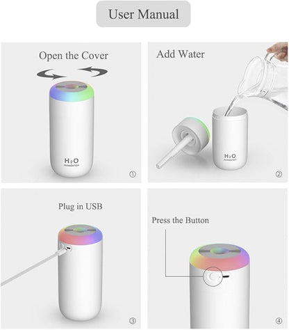 Mini Humidifier, 350ml Small Humidifier - Image 9