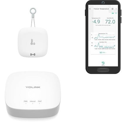 YoLink Smart Outdoor Temperature & Humidity Sensor, Hygrometer, Thermometer by YoLink