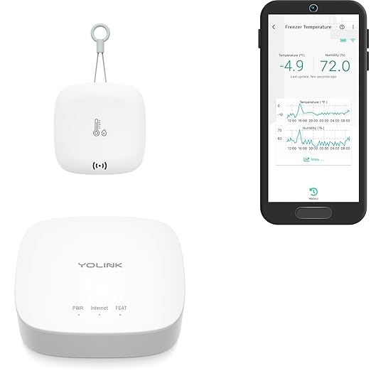 YoLink Smart Outdoor Temperature & Humidity Sensor, Hygrometer, Thermometer by YoLink