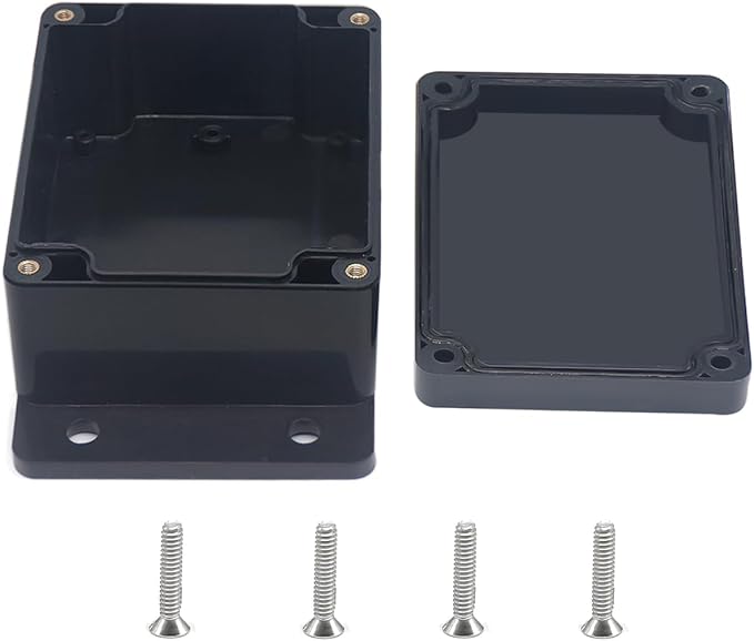 Outdoor Waterproof Junction Box IP67 Project Box ABS Black Electrical Boxes by Otdorpatio