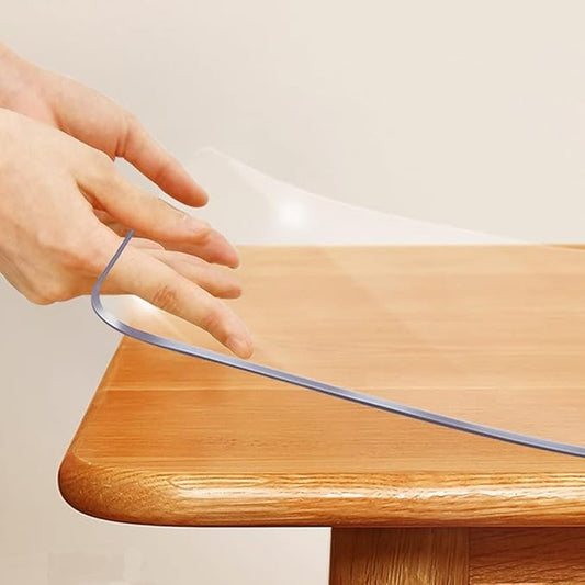 42x66 " Clear Vinyl Dining Table Protector Tablecloth Plastic Desk Pad Mat by SPLENDEFUL