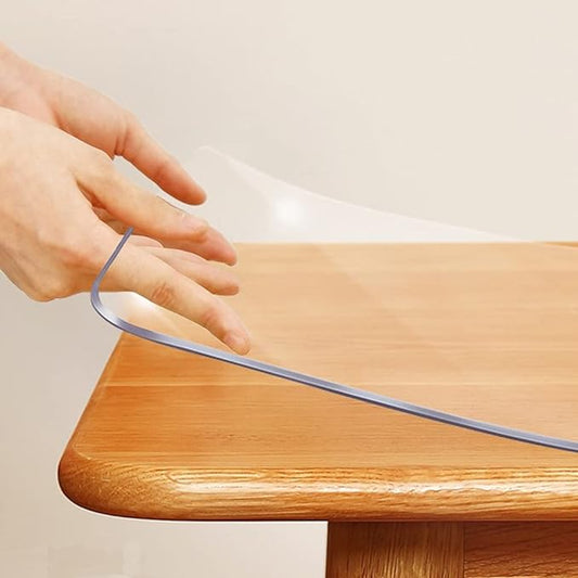 24x72 Long Clear Plastic Dining Room Table Protector Desk Cover Wooden by SPLENDEFUL