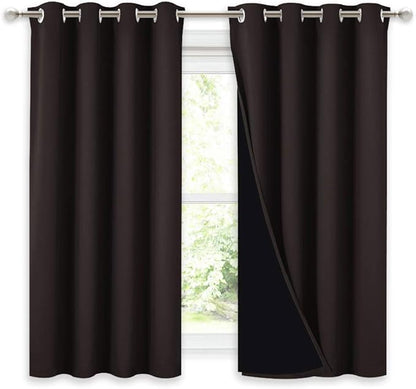 NICETOWN Truly Blackout Curtains 54 inches Length, 2 Thick Layers Completely by NICETOWN