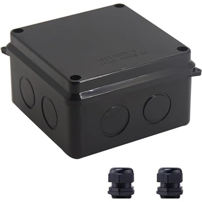 Junction Box, Reserved Holes Electrical Boxes Waterproof IP65 ABS Plastic by LuSumtly