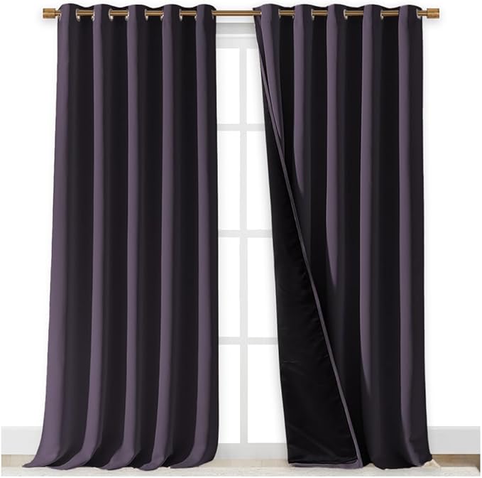 NICETOWN Full Shading Curtains for Windows, 62 inches W x 95 inches L, Super - Image 2