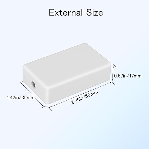 Project Box 8 Pieces Electrical Box Small Junction Box ABS Plastic Enclosure - Image 3