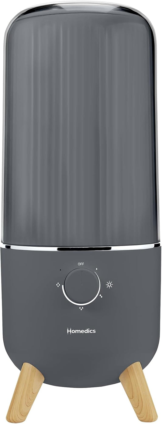 Homedics Ultrasonic Humidifier, Bedrooms and Home Offices, 0.97-Gallon Tank by Homedics