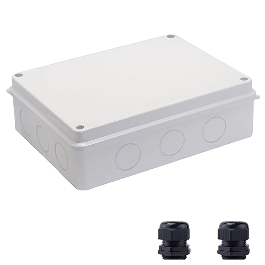 Junction Box Dustproof Waterproof IP65 ABS Plastic Electrical Boxes, Indoor & by LuSumtly