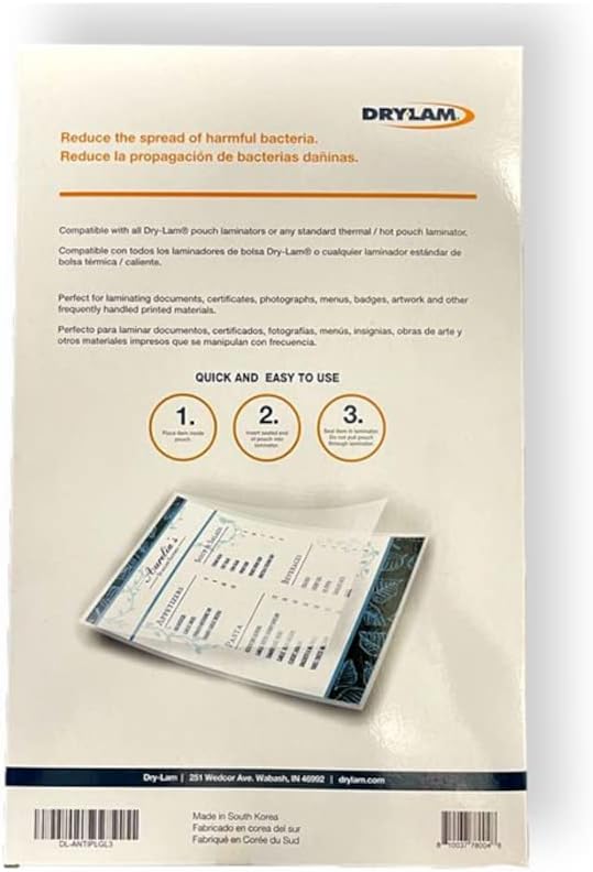 Dry-Lam ANTIPLGL3 Box of 100 Laminating Pouches, 4 mil Thickness, Compatible - Image 2