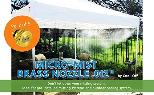 Micro-Mist Nozzle- Garden & Patio Misting System, Cooling Brass Nozzles - Image 7
