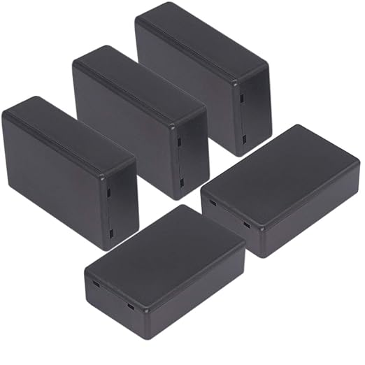 Zulkit 5Pcs Project Boxes ABS Plastic Electrical Project Case Power Junction by Zulkit