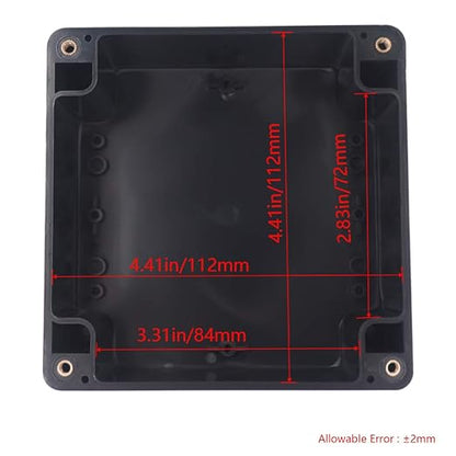 Project Box IP65 Waterproof Junction Box ABS Plastic Black Electrical Boxes DIY - Image 3